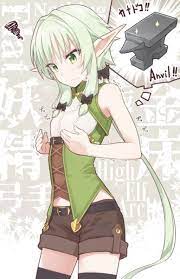 金床ちゃん よぱん男爵 さんのイラスト anime elf slayer anime goblin