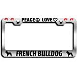Simply put the phone number in this mobile phone tracker box below. Lovable Petz Peace Love French Bulldog Dogs Pets Ch Steel License Plate Frame License Tag Holder Buy Online In Aruba At Aruba Desertcart Com Productid 168131309