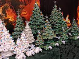 Sale red buffalo check & jute star tree topper. The History Of The Vintage Ceramic Christmas Tree Clark S Christmas Tree Farm And Christmas Shop