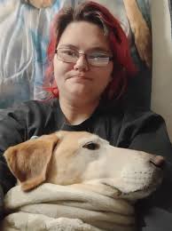 Tymber says be my recliner mom and I will lay here.