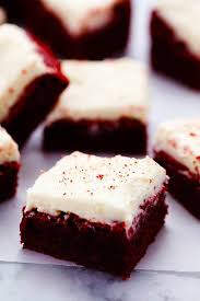 Red Velvet Brownies With Cream Cheese Frosting The Recipe Critic Red Velvet Brownies Cream Cheese Brownies Brownie Recipes
