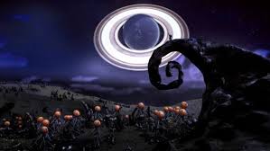 No Mans Sky Player Recreatesthe Nightmare Before Christmas No Man S Sky Christmas Poster Nightmare Before Christmas