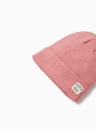 Image 2 Of Ribbed Label Hat From Zara Knit Beanie Beanie Autumn Clothes