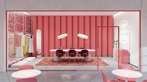Chrome and black conference room hourglass shape. Artstation Pink And Black Conference Room Jens Kristian Therkildsen