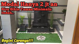 Ketika menghias taman, kita terbiasa mengabaikan area tertentu agar taman tidak terlihat terlalu ramai. Cara Membuat Taman Minimalis Depan Rumah Di Lahan Sempit Modal Hanya 2 Juta Taman Minimalis Keren Youtube
