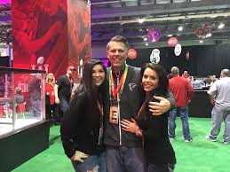 Angela with husband Bob and daughter Bella