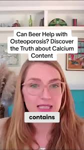 Can Beer Help with Osteoporosis? Discover the Truth about Calcium Content  from AFPA Instructor Sasha Aparicio, M.S. Interested in learning more about  the relationship between alcohol and holistic ...