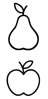 Appel En Peer Kinder Handwerk Vorlagen Apfel Basteln