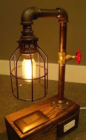 15 Edgy And Industrial Table Lamps Industrial Table Lamp Diy Table Lamp Diy Lamp