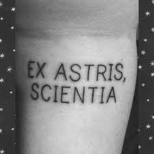Spock star trek tattoo on ankle. My Star Trek Tattoo Ex Astris Scientia Star Trek Tattoo Tattoos For Daughters Nerd Tattoo