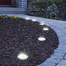 The Solar Led Landscape Lights Hammacher Schlemmer