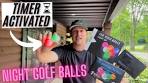 TIMER Activated LED Glow in the Dark Golf Balls! Thiodoon - YouTube