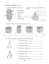 Libro de matematicas 1 de secundaria volumen de prismas 1 detalle. Resultado De Imagen Para Prismas Y Piramides Ejercicios Actividades De Geometria Prismas Y Piramides Ejercicios De Logica Matematica