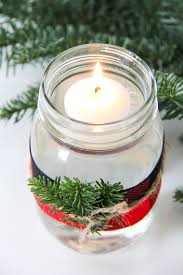 5 Minute Christmas Mason Jar Candles A Pretty Life In The Suburbs