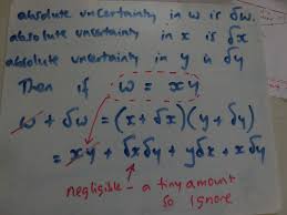 The ratio of absolute error to the average, dx/x. Wigton Physics Why Do You Add Percentage Uncertainties