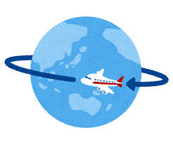 地球一周のイラスト | かわいいフリー素材集 いらすとや