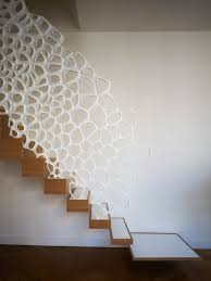 May these some galleries for your need, we can say these are stunning pictures. Sculptural Staircase Handrail Doubles As Decorative Room Screen Designs Ideas On Dornob
