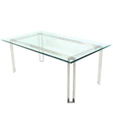 Measure the length and width of your dining area. Polished Stainless Steel And Thick Glass Top Dining Room Table For Sale At 1stdibs