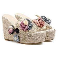 Department Name Adultitem Type Slipperspattern Type Solidupper Material Pvcinsole Material Puhee Sandalias Decoradas Zapatos Floreados Sandalias Para Boda