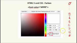 Sie kã¶nnen angeben die farben auf seite stufe unter verwendu. Html Farben Youtube
