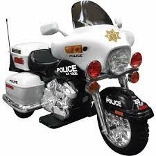 Big Toys Npl Patrol 12v Battery Powered Police Motorcycle Toy Cars For Kids Ride On Toys Kids Ride On