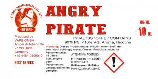Angry Pirate Traditional Line Rot Hisvape Liquids Liquids Hisvape Verdampft Lecker Professionals In Eliquids Aromen Und Basen