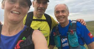 The Mourne 500 Challenge: Denise (new ladies' record holder) & Dale Mathers,  and Mark King, 13/07/21