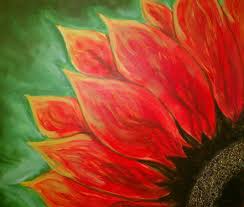 Beginner Easy Black And Red Paintings Incredible Simple Acrylic Flower Painting On Arts Ideas With Creative Simple Acrylic Fl Simple Acrylic Paintings Flower Painting Acrylic Painting For Beginners