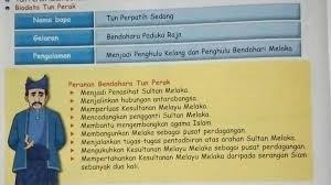 5.3.3 menghuraikan kebijaksanaan tun perak dalam membina kegemilangan kesultanan melayu melaka (kmm). Cikgu Myn Sksd Pdpr Pkpb Minggu 4 Sejarah Tahun 4 Facebook