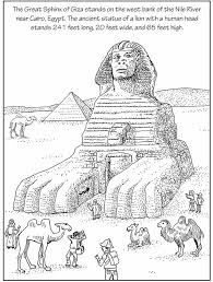 Welcome To Dover Publications Coloring Pages Ancient Egypt For Kids Sphinx