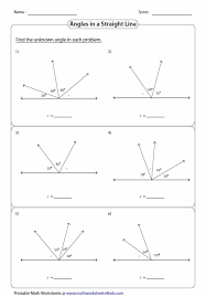 Pairs Of Angles Worksheets Angles Worksheet Geometry Worksheets Worksheets