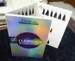 Professional Luocolor Hair Color Swatch Book Loreal Luo