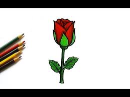 One of the simplest roses you will ever draw is this one you see here. Video Easy Drawing Rose Tutorial For Kids