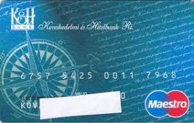 Fixed instalments, even 100% online repayment insurance. Bank Card Maestro K H Bank Hungary Col Hu Ms 0024