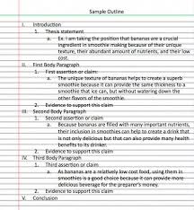 Student Outlined Notes Argumentative Essay Outline Essay Outline Persuasive Essays