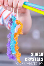 Making rock candy is really easy and lots of fun for kids. Grow Sugar Crystals For Rock Candy Little Bins For Little Hands