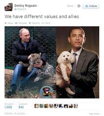 Meme generator, instant notifications, image/video download, achievements and. Kremlin Mocks Obama S Masculinity By Tweeting Picture Of Him Holding A Poodle Next To Putin Petting A Leopard Daily Mail Online