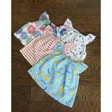 100均の手ぬぐいで作るベビーチュニックやワンピースの作り方とアレンジ作品をご紹介します 夏から秋にかけてのパジャマとしても大活躍の手ぬぐいリメイク 簡単なのにとっても可愛いですよ ベビー ドレス 手作り ハンドメイド 手作り