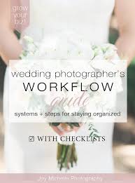 Wedding Photographers Workflow Systems Steps For