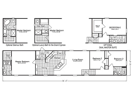Grand Cypress Tlg376w8 Mobile Home Floor Plans Single Wide Mobile Homes Floor Plans