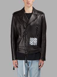Off White C O Virgil Abloh Leather Jackets