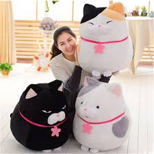 Fancytrader Buyuk Sisman Kedi Pelus Oyuncak Dev Yumusak Dolmasi Japonya Anime Eglendirmek Icin Kediler Doll Cocuk Kategori Filmler Ve Tv I Columbiaconnections Org