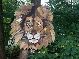 lion made out of old wood 100x100 cm gemaakt door henri wittenberg intarsia woodworking old wood wood crafts