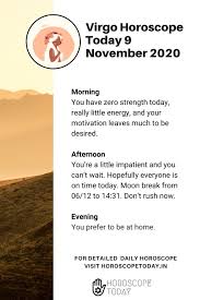 Virgo Horoscope Today 9 November 2020 Monday In 2020 Virgo Horoscope Today Virgo Horoscope Horoscope