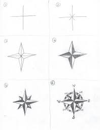 How To Draw A Compass Compass Drawing Easy Drawings Easy Doodle Art