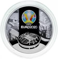 Чемпионат европы по футболу 2024 года ( англ. Moneta 3 Rublya 2021 Proof Uefa Chempionat Evropy Po Futbolu 2020 Kubok Uefa Euro 2020 Stoimostyu 12014 Rub