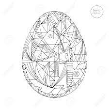 Stencil patterns silhouette art stencil designs window decals abstract pencil drawings flower drawing bird drawings art drawings simple. Easter Eggs Vector Illustration In Modern Style Hand Drawn Abstract Royalty Free Cliparts Vectors And Stock Illustration Image 73129098