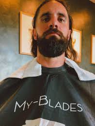 Dean Ambrose with his wife