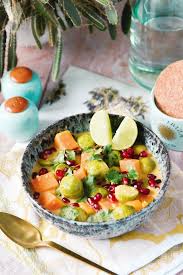 Rezept Fur Rosenkohl Curry Mit Susskartoffeln Und Granatapfelkernen Rosenkohl Rezept Vegetarisch Rosenkohl Granatapfelkerne