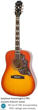 As a beginner, you might want to try using a guitar with nylon strings first as they are. The Epiphone Hummingbird Pro Acoustic Electric Guitar For A Detailed Guide To Acoustic Guitars See Https Www Gearank Electro Acoustic Guitar Guitar Epiphone
